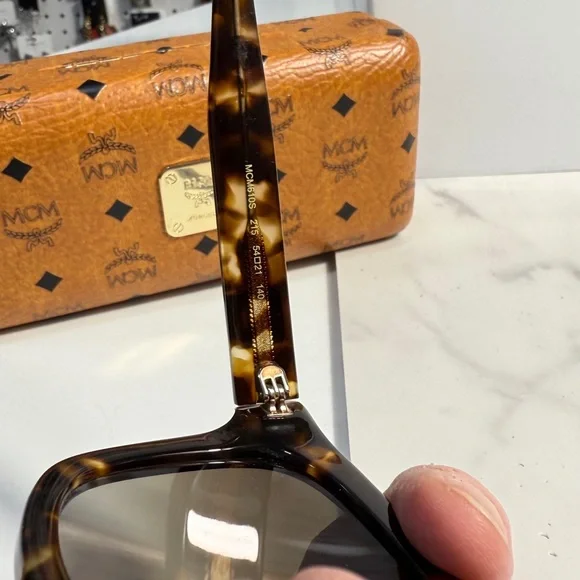 MCM Tortoise Shell Sunglasses with case